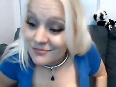 Busty Blonde Babe Dildoing masturbation thick On Cam