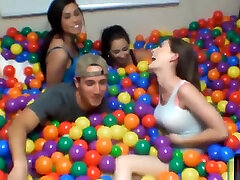 Game of balls party with college teens turns into orgy