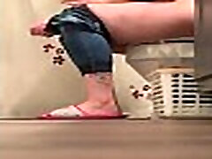 grandmother japanese hairy milf caught in bathroom voyeur grandmother japanese hairy milf caught in bathroom voyeur