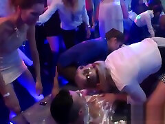 Wacky nymphos get totally crazy and nude at hardcore party