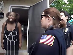 Black guy love fucking two slutty female police officers in uniform