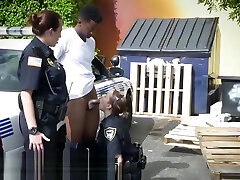 Black bull tucked cock filthy police sluts like a madman