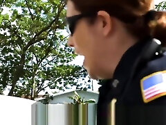 Hunky suspect gets chased and fucked by perverted milf cops Hunky suspect gets chased and fucked by perverted milf cops