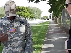 Fake ARMY dude with a real big dick
