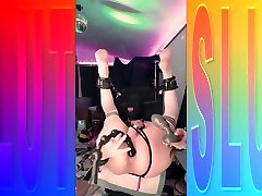 mikki is spun, hooded and double-toys pussy