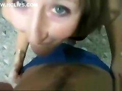 Amatuer girl gets a facial from her BF