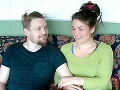 First time fuck on camera for sweet ana model couple