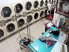 Annika Eve - Latina Gets Facial In Laundromat