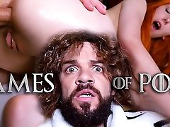 Jean-Marie Corda presents Game Of Porn parody: Just married Lady Sansa assfucked by her computer office boss husband after giving him a deepthroat blowjob