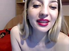 Cute big tits juicy blonde webcam show