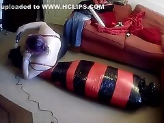 store mom japanese tight in pallet wrap escape challenge 3 with doxy feet torture