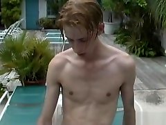 Young Gay Pool Side Threesome Suck and Fuck