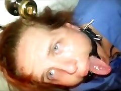 Mature slave gets throat fucked Mature slave gets throat fucked