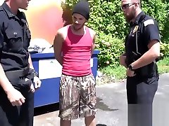 Horny White cops Fucked Black Suspect Horny White cops Fucked Black Suspect