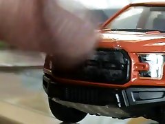 brand new toy ford raptor meets my cock.