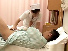Naughty Japanese nurse gives her hot patient a lun kut cuby smallsi