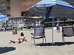 young Spaniard hongkong taiwen ponr on the beach for s 37 and fucked