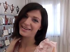 Ukrainian girl deepthroats Roccos cock