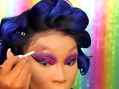 sexy ebony drag makeup
