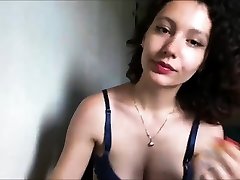 Hot brunette booty big boobs smoking girl webcam show