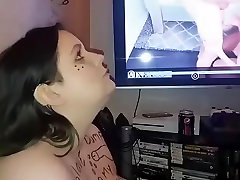 Extreme Side View Of FaceFuck femme de mange Spider Gag Topless Bondage BDSM