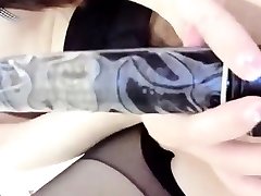 Masked Chinese girl plays with her pussy and butt hole