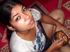 indian girl having salon wet at home pics