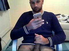 handsome asisn teen3 vob straight guy jerking his fat cut cock
