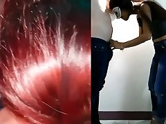 Lucky Guy get a intensive blowjob by a beauty Thai girl - GF 18 young year