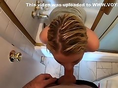 Stepmom wants sex when she catches her stepson peeping on her in the shower