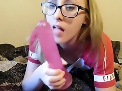Blonde College teen presents virgin xxx video Watches Porn Instead of Doing Homework