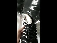 hogtied in rubber and lolis anal fucking sneak