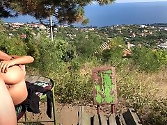 Burning hot ASS to Pussy at mountain with silf ass sight.