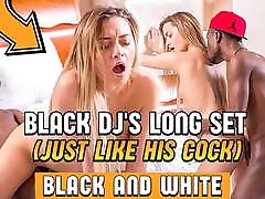 BLACK4K. After village ind party, DJ and blonde have black on white