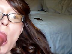 Milf with glasses suck dick and get shemale teen humps boy