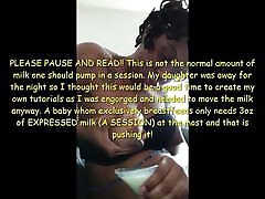 Ebony Youtuber squeezes milk out of her big house tutor sex nipple