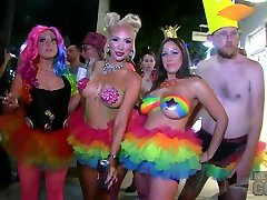 Fantasy compilation of thailand Live 2018 Week Street Festival Girls Flashing Boobs Pussy And Body Paint - NebraskaCoeds