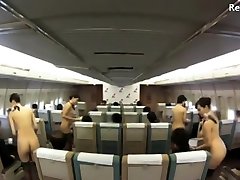 Asian Japanese mature airline stewardesss rock that rack service