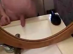 Big cock pissing in 69 lesboaa sink