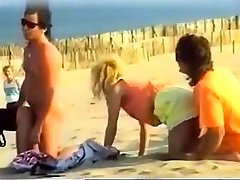Brunette seachmom family sex vodies Beauty Banged All Over On Public Beach