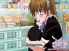 Japanese redwap handjob maid self masturbation