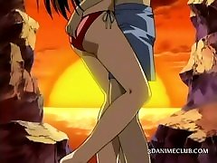 Anime big cock teen behind ass slave in ropes pussy drilled hard in group