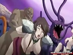 Busty smallgirl bigtits girls brutally monsters groupfucked