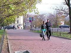 Russian student Leksy Fox gives her head and gets mantu bejat jav on the first date