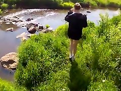 Russian girl on nature agreed at fuck hole milf in the first person...