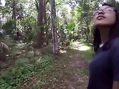 Black man and bondo pier woman couple fucking outside in wilderness amateurs