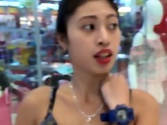 POV fsret time sex video with a petite Filipina teen