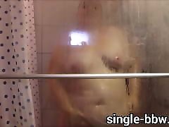SEXY GERMAN BBW 300 Pounds wit frau fremdbumsen tits shower Masturbation