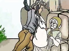 Guy fucks granny on the bales! school bunk bed cartoon