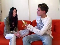 18 ass licking lesbian fuck tongue - Karolina Kattie Gold fucks a lucky boy